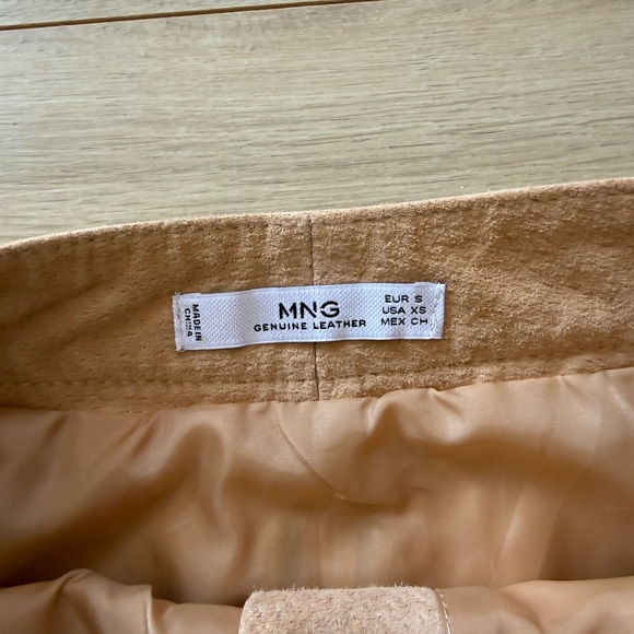 Mango Beige Button-Front Mini Skirt - Picture 2 of 3